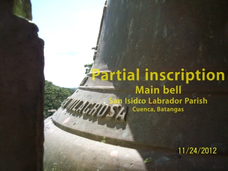 Main bell-inscription